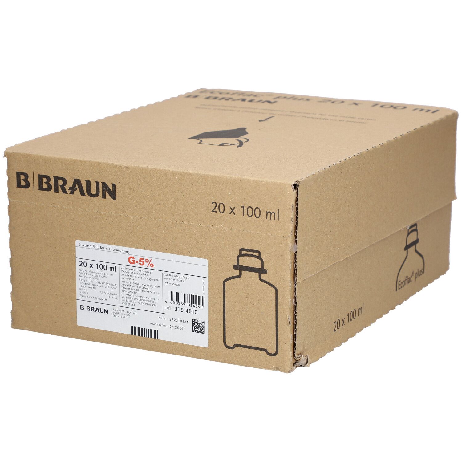 Glucose 5 % B. Braun Ecoflac® plus