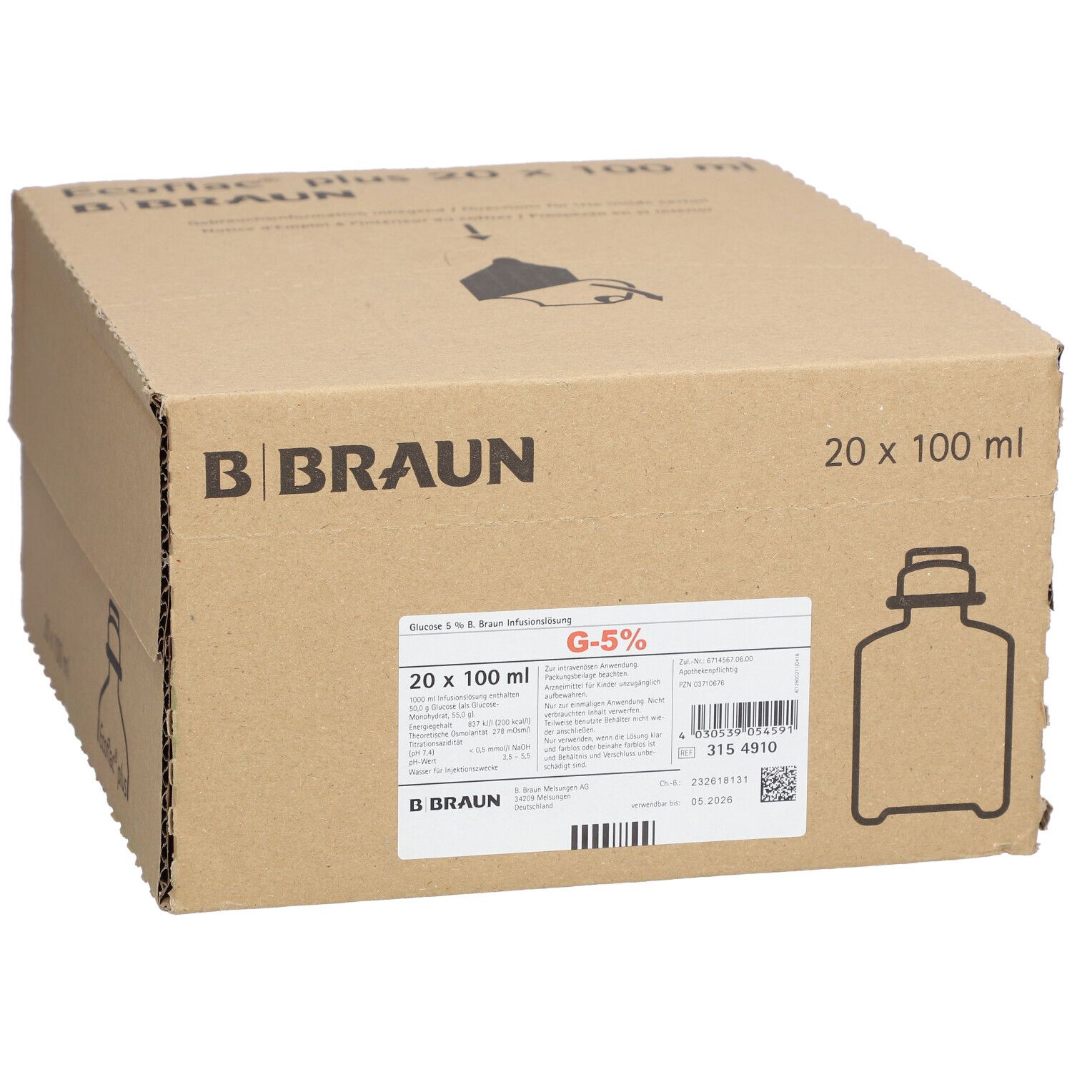 Glucose 5 % B. Braun Ecoflac® plus