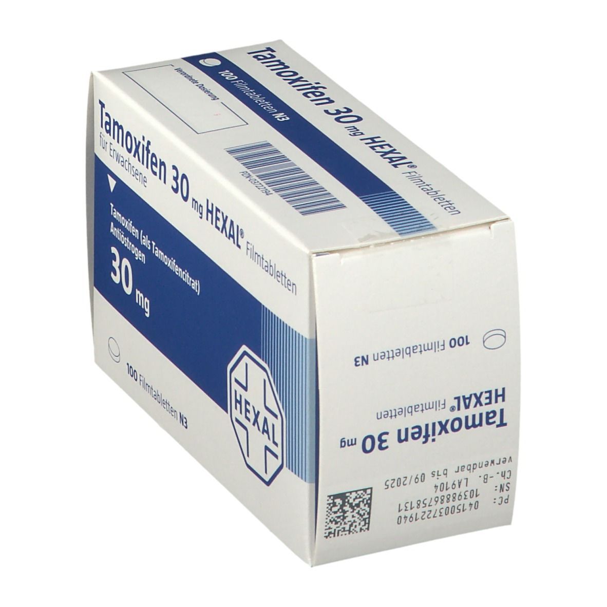 Tamoxifen 30 mg Hexal Filmtabletten 100 St