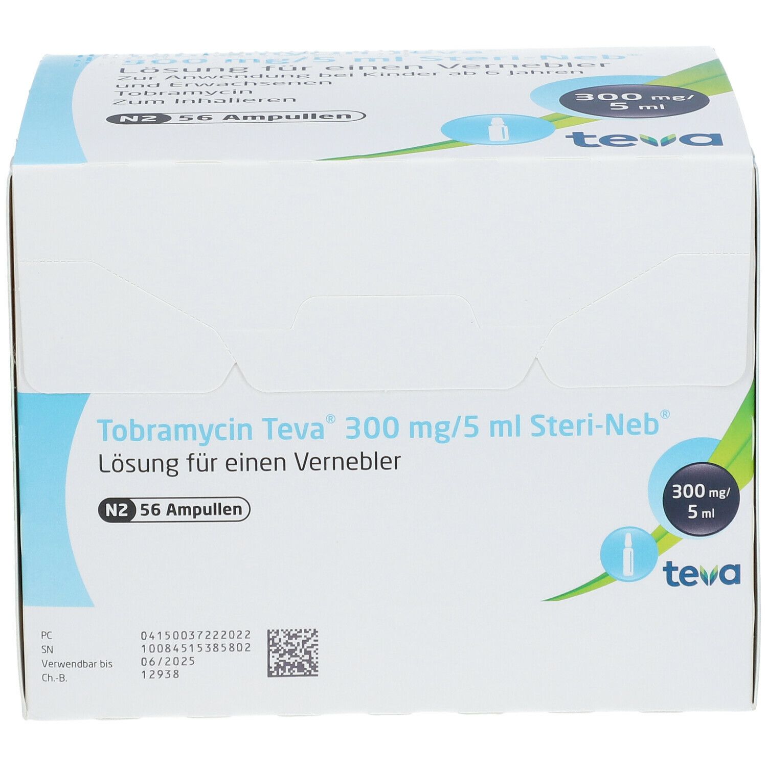Tobramycin Teva® 300 mg/5 ml Steri-Neb®