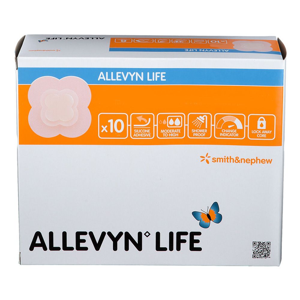 Allevyn Life 10,3x10,3 cm Silikonschaumverband 10 St Verband