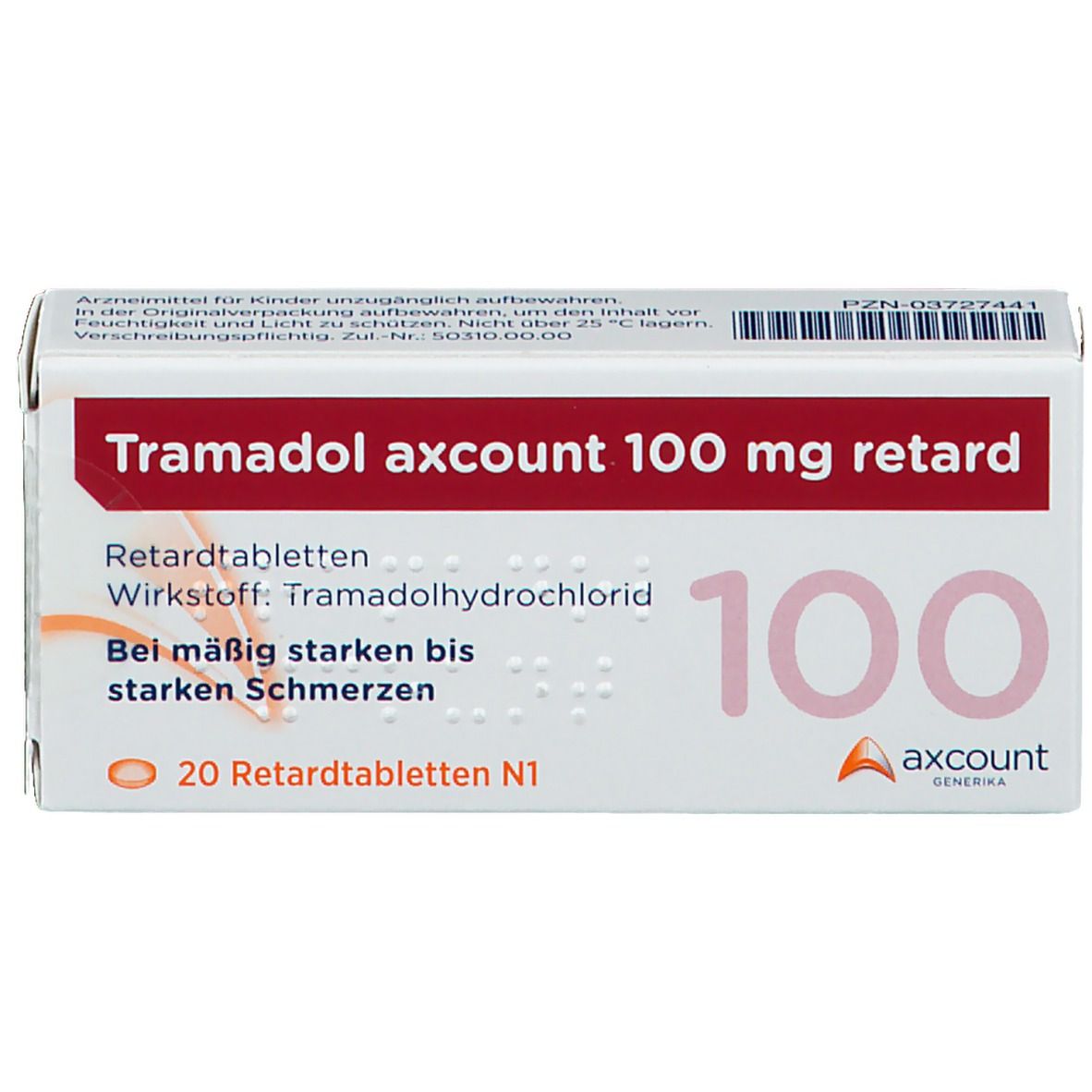 Tramadol axcount 100 mg retard