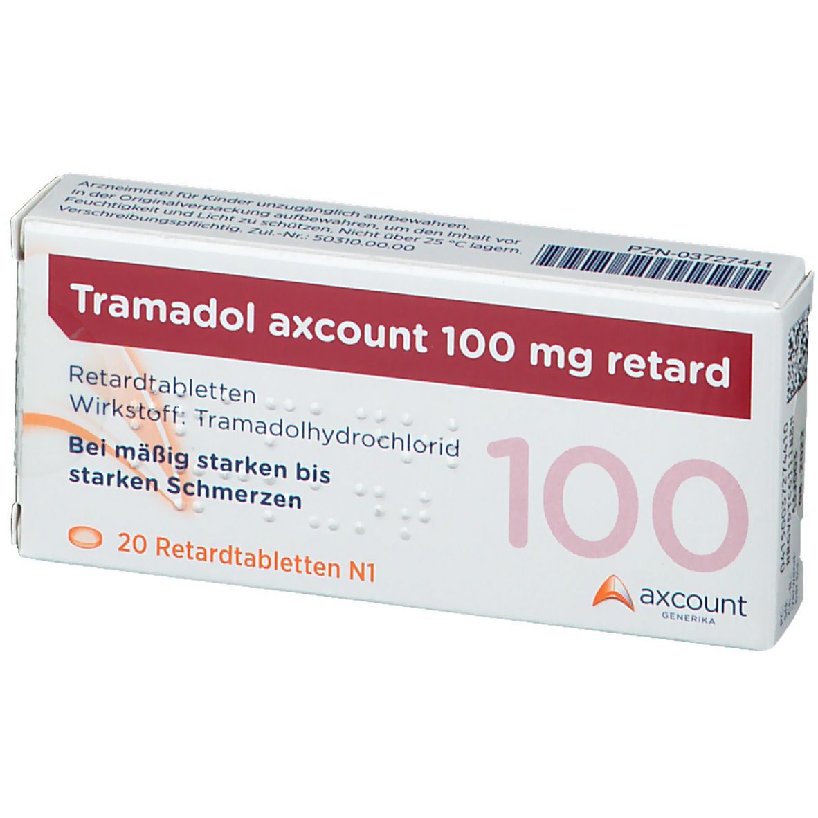 Tramadol axcount 100 mg retard