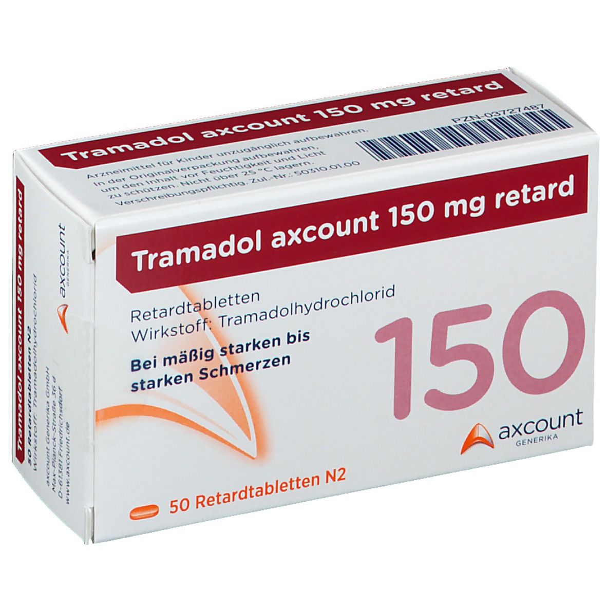 Tramadol axcount 150 mg retard