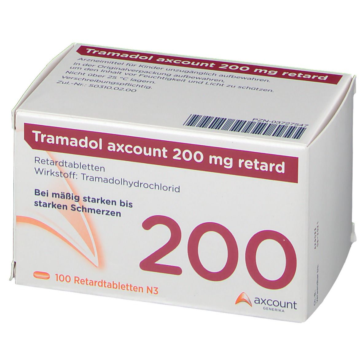 Tramadol axcount 200 mg retard