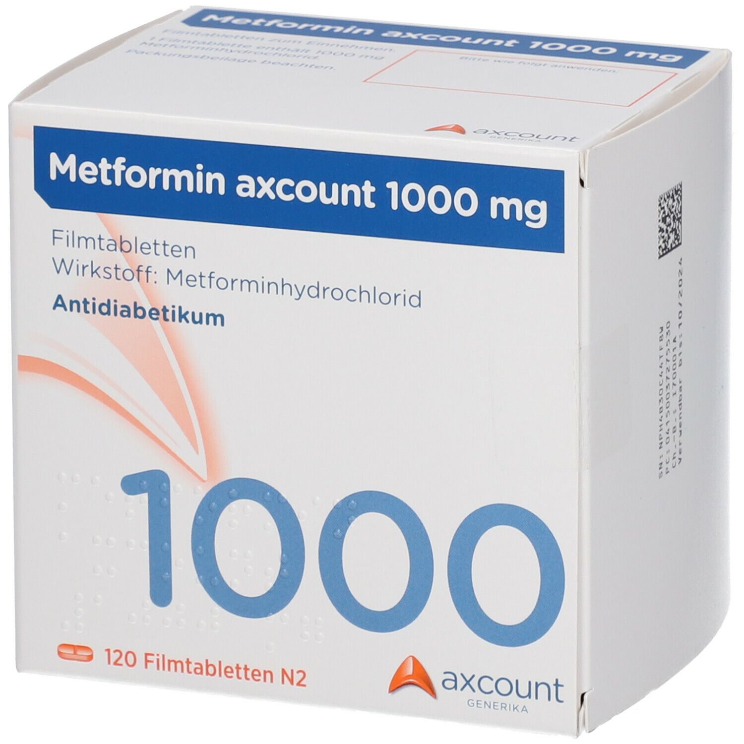 Metformin axcount 1000 mg