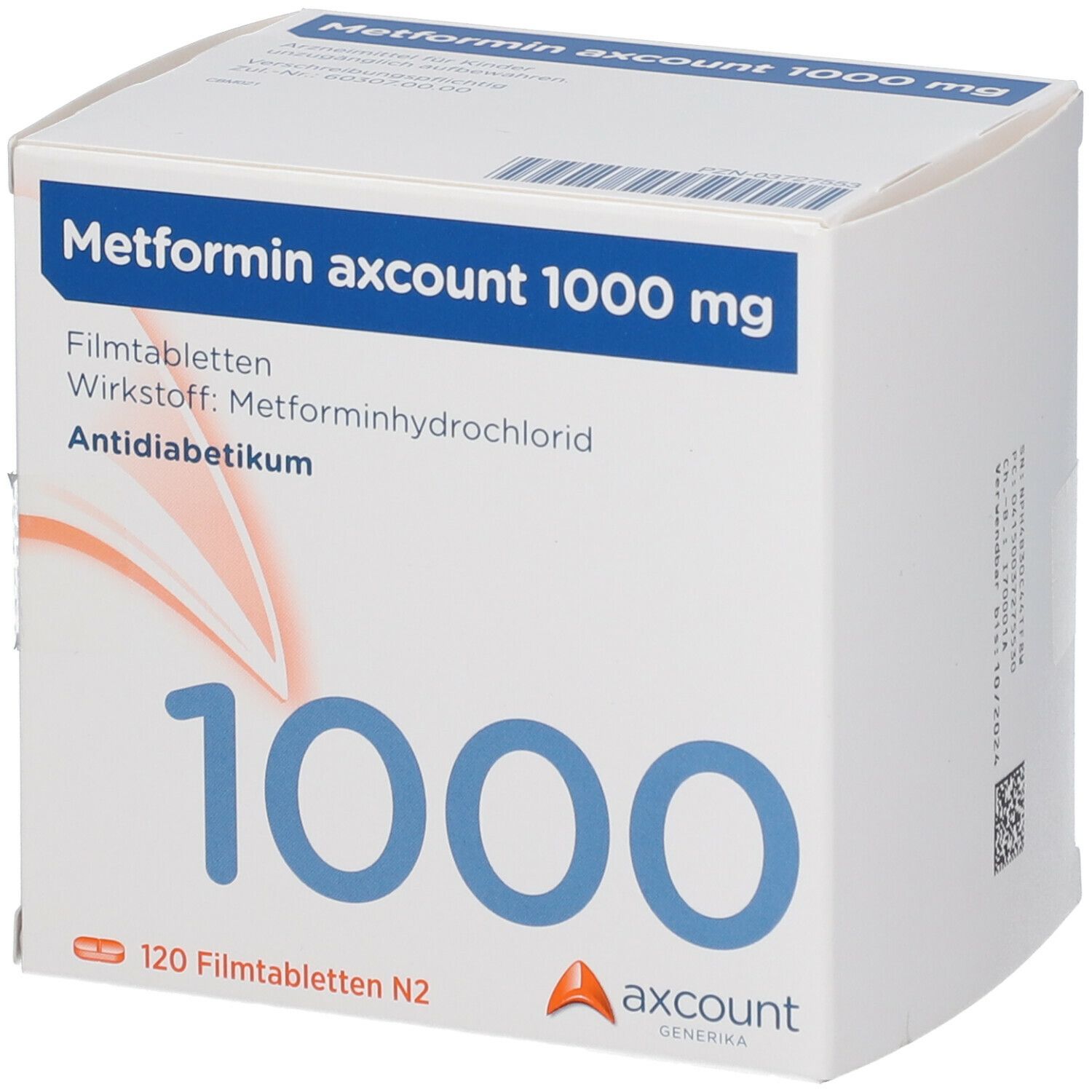 Metformin axcount 1000 mg