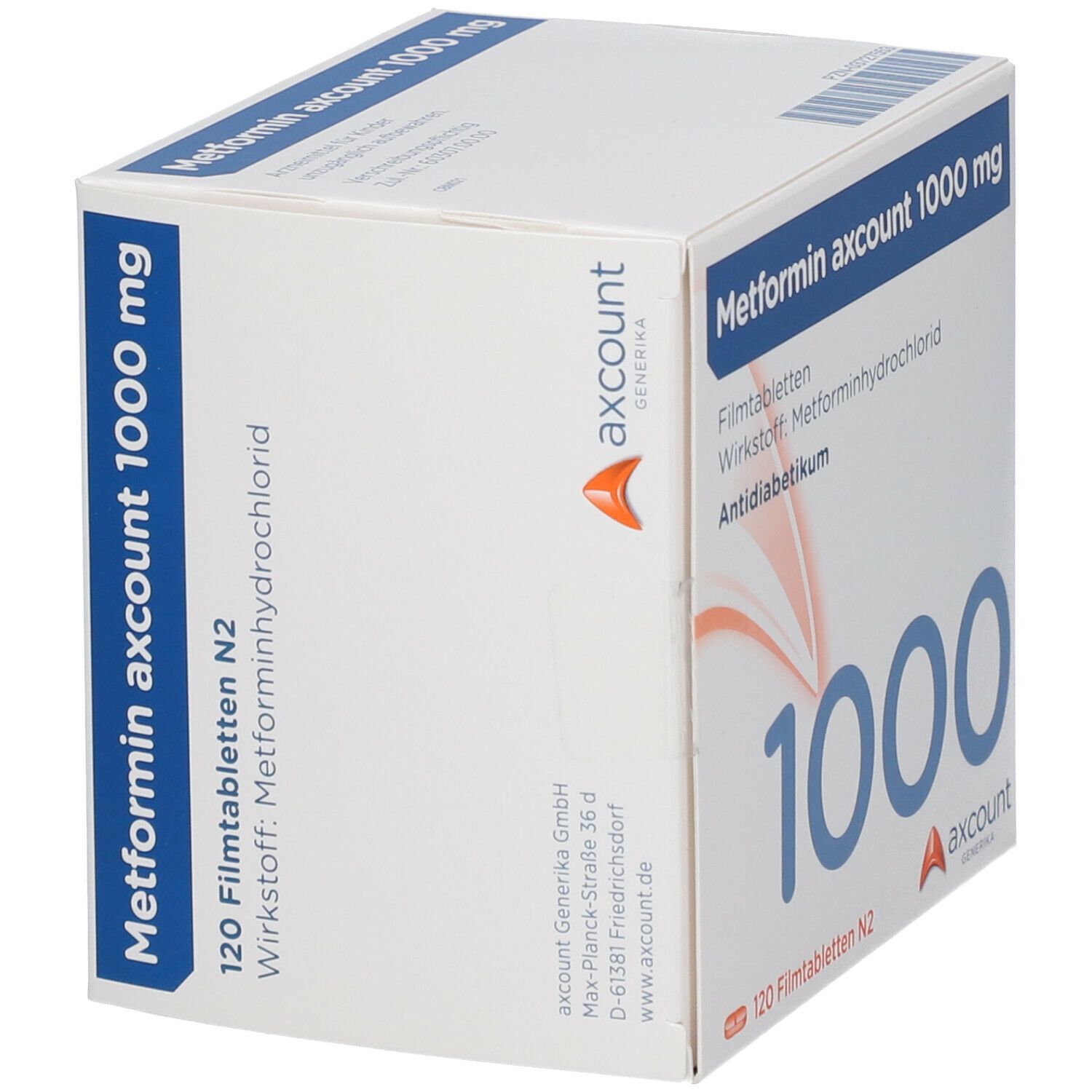 Metformin axcount 1000 mg