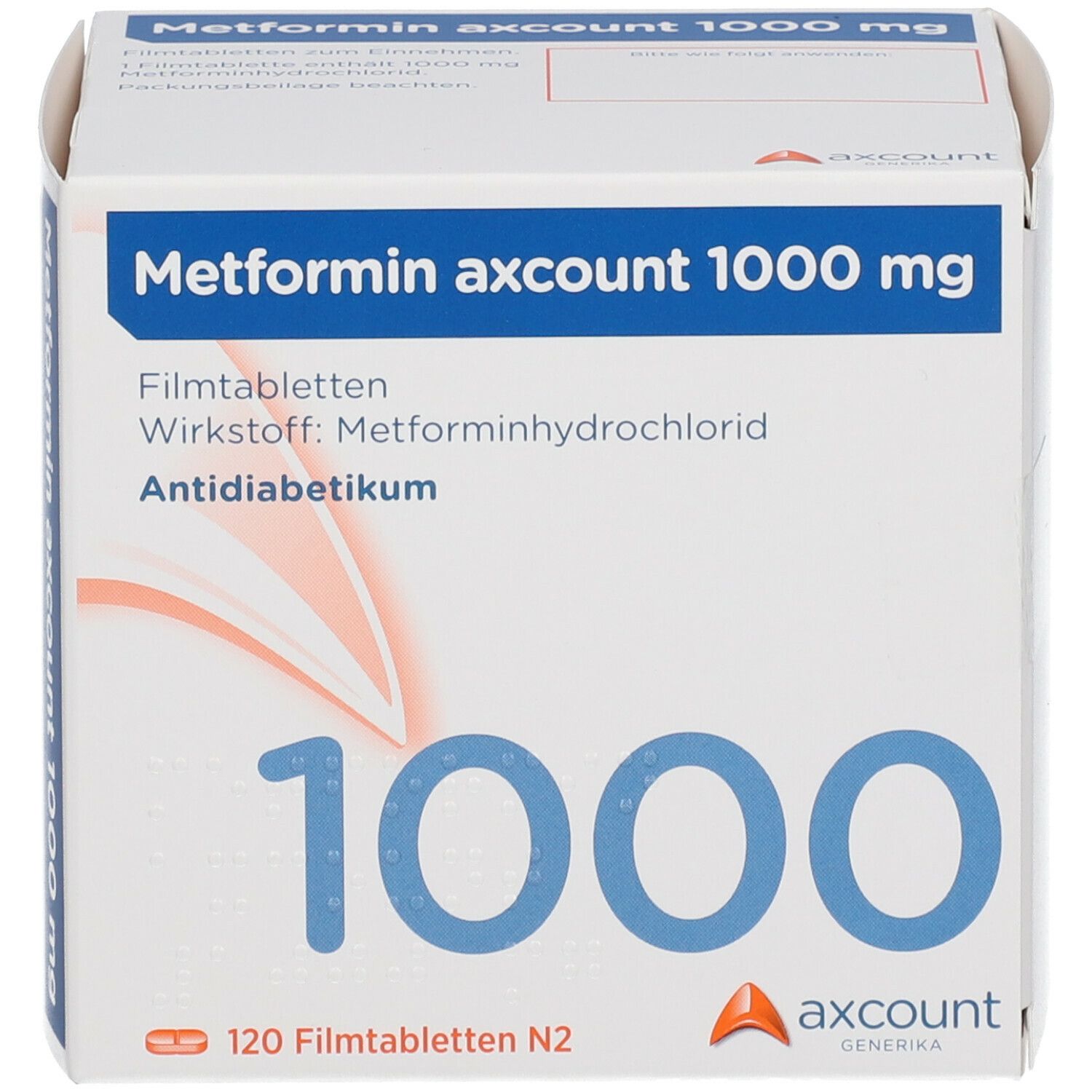 Metformin axcount 1000 mg