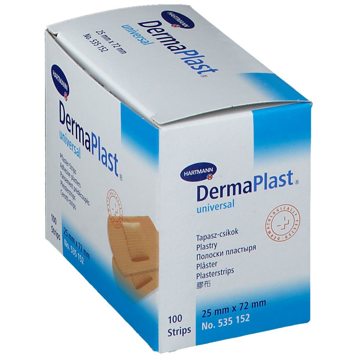DermaPlast® universal Pflaster 25 x 72 mm 100 St - Shop Apotheke