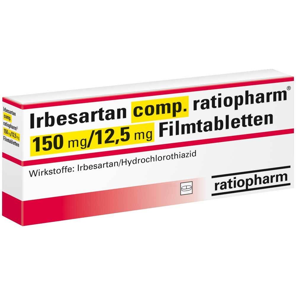 Irbesartan comp. ratiopharm® 150 mg/12,5 mg