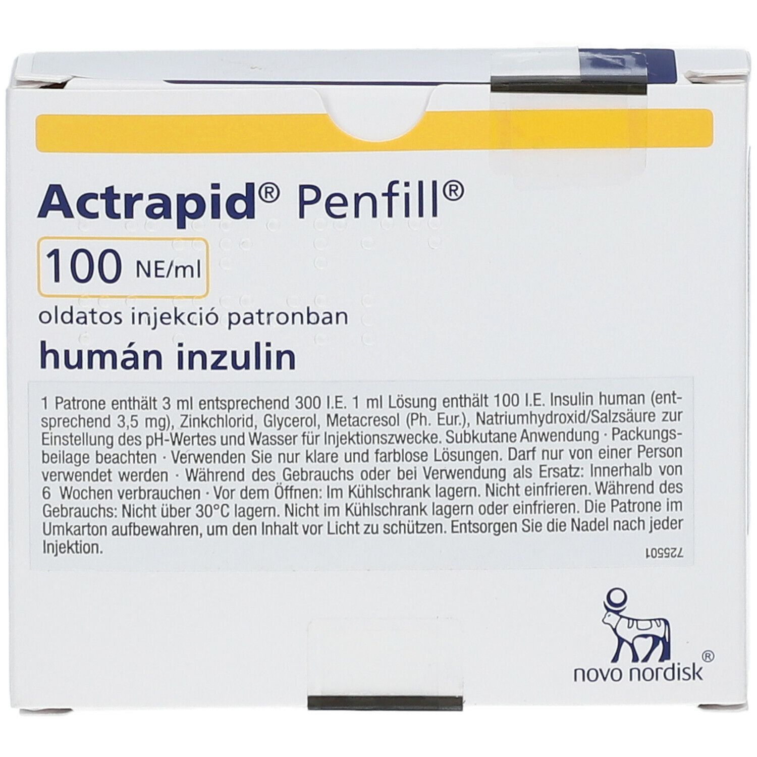 Actrapid fill 100 I.E./ml