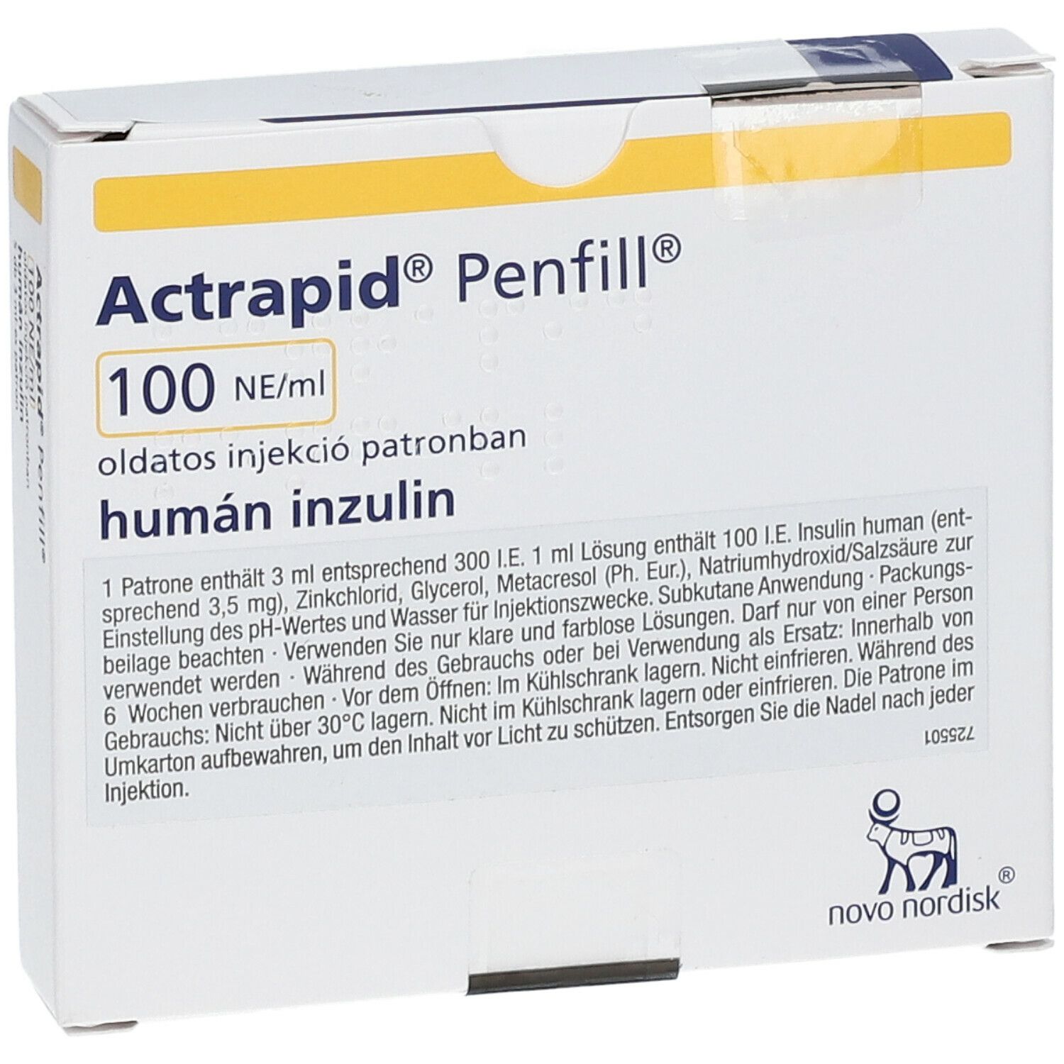Actrapid fill 100 I.E./ml