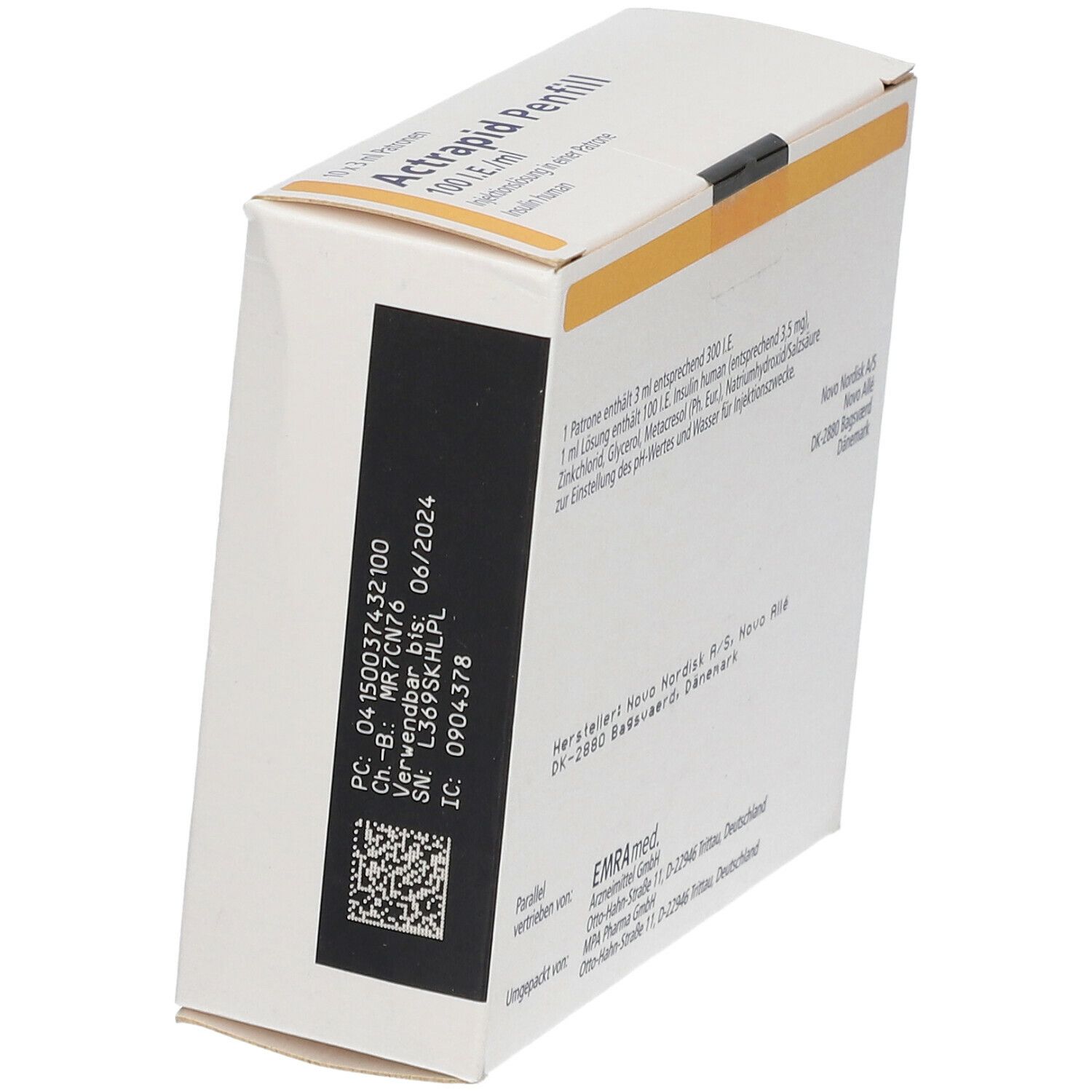 Actrapid fill 100 I.E./ml