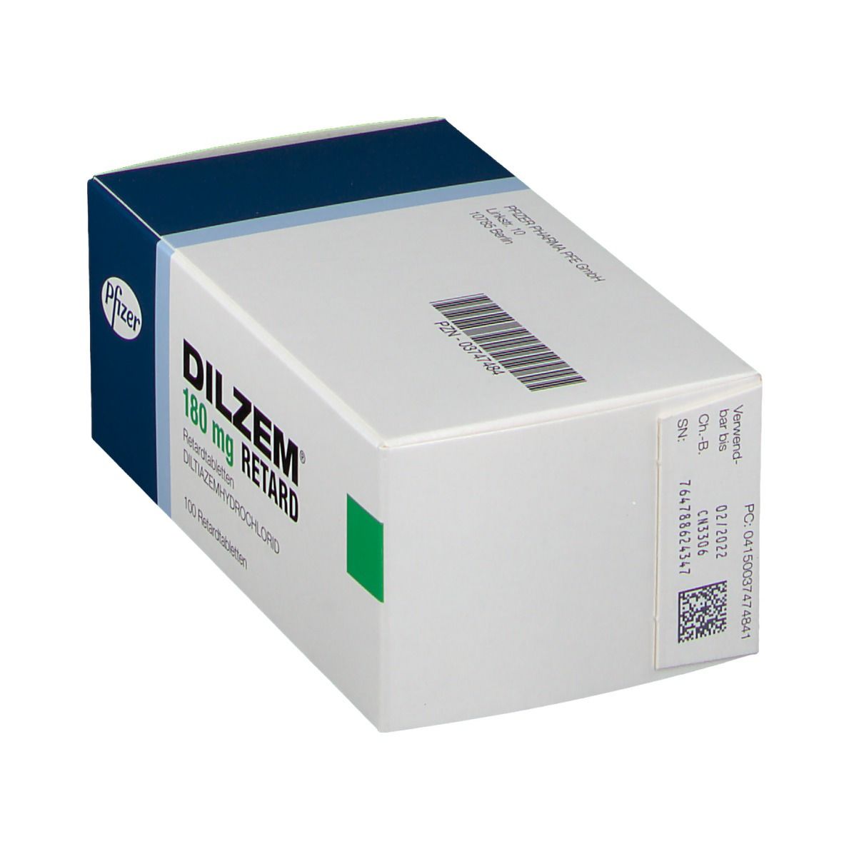 Dilzem 180 mg retard Tabl. 100 St Retard-Tabletten