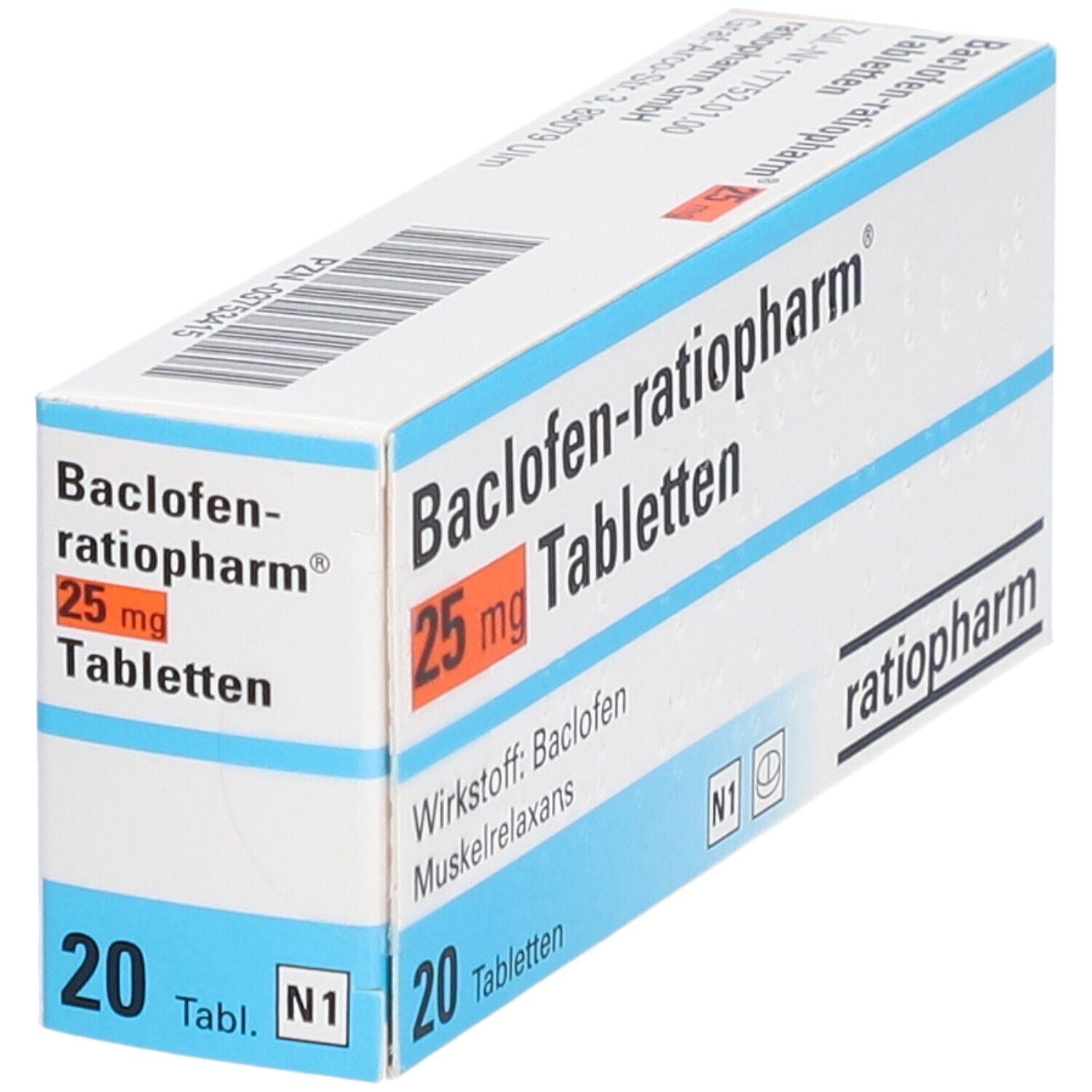 Baclofen Ratiopharm® 25 Mg 20 St Mit Dem E Rezept Kaufen Shop Apotheke