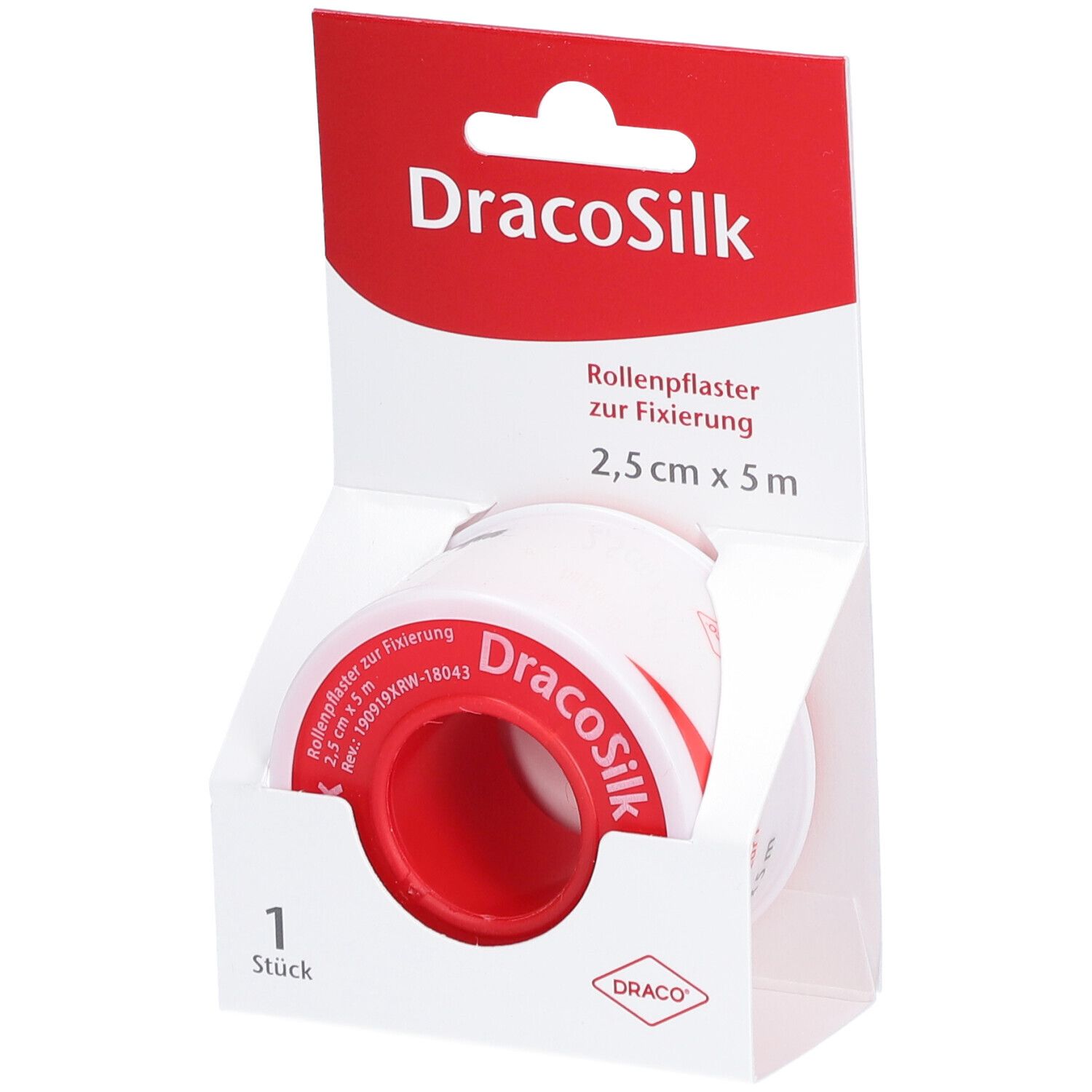 DRACOSILK Rollenpflaster 2,5 cmx5 m