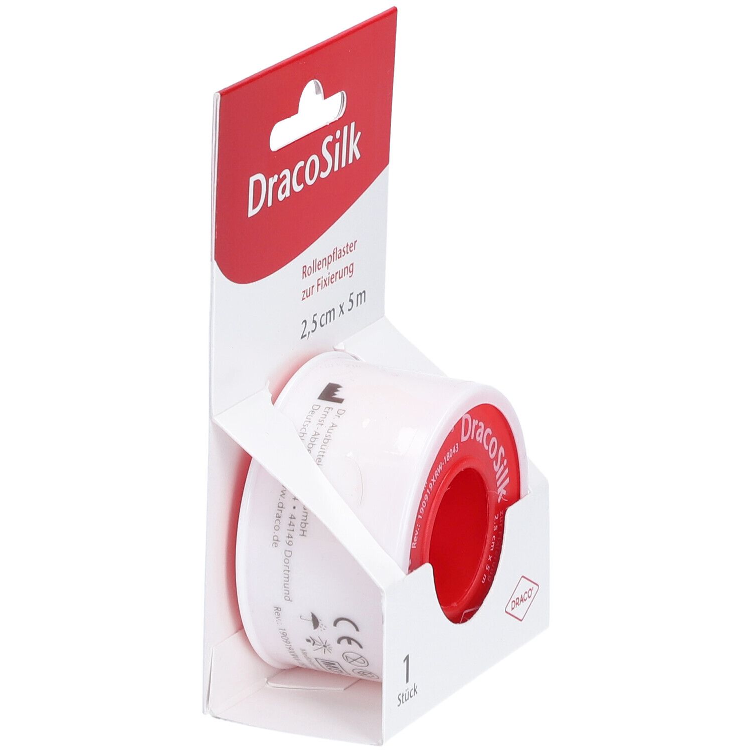 Dracosilk Rollenpflaster 5m x 2,5 cm