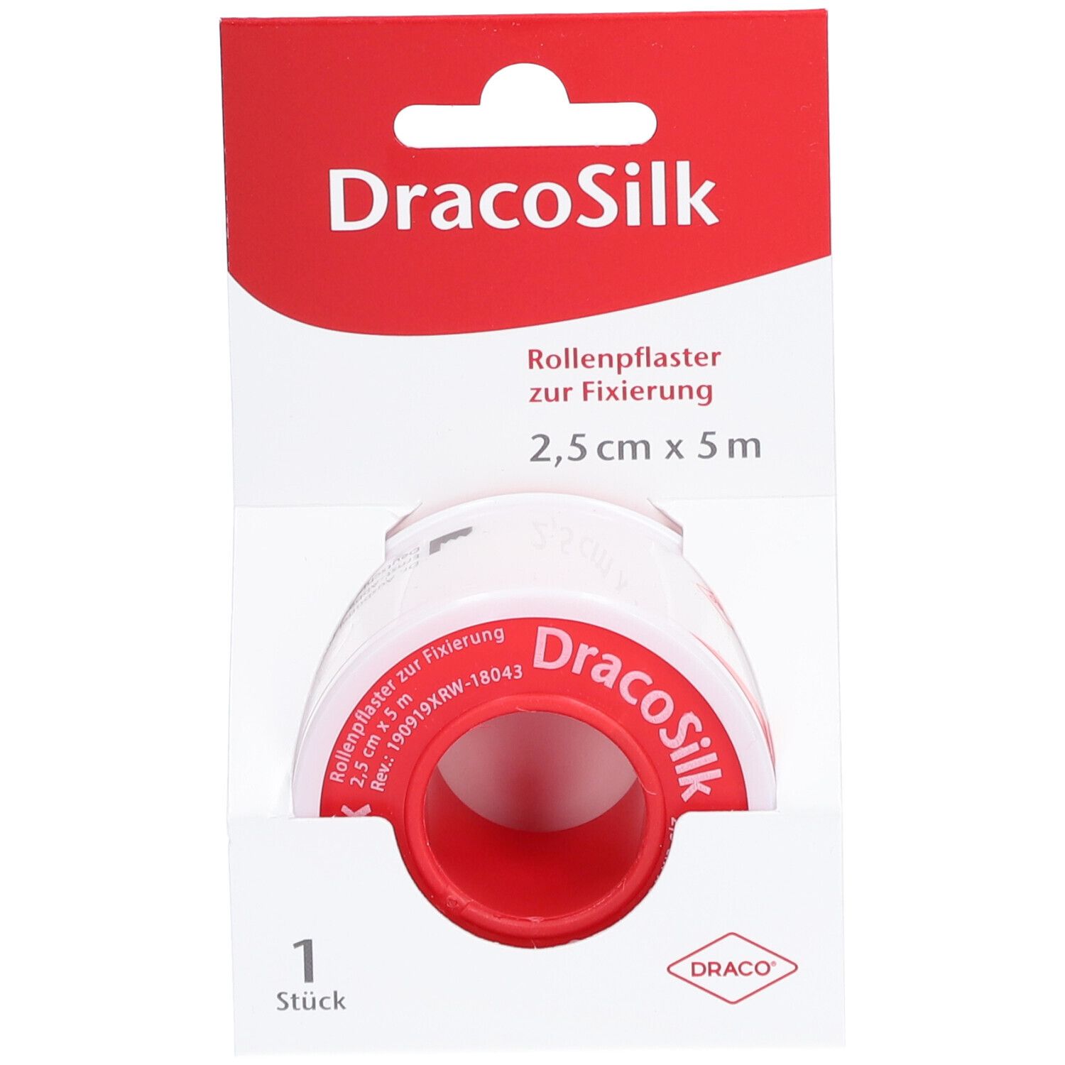 DRACOSILK Rollenpflaster 2,5 cmx5 m