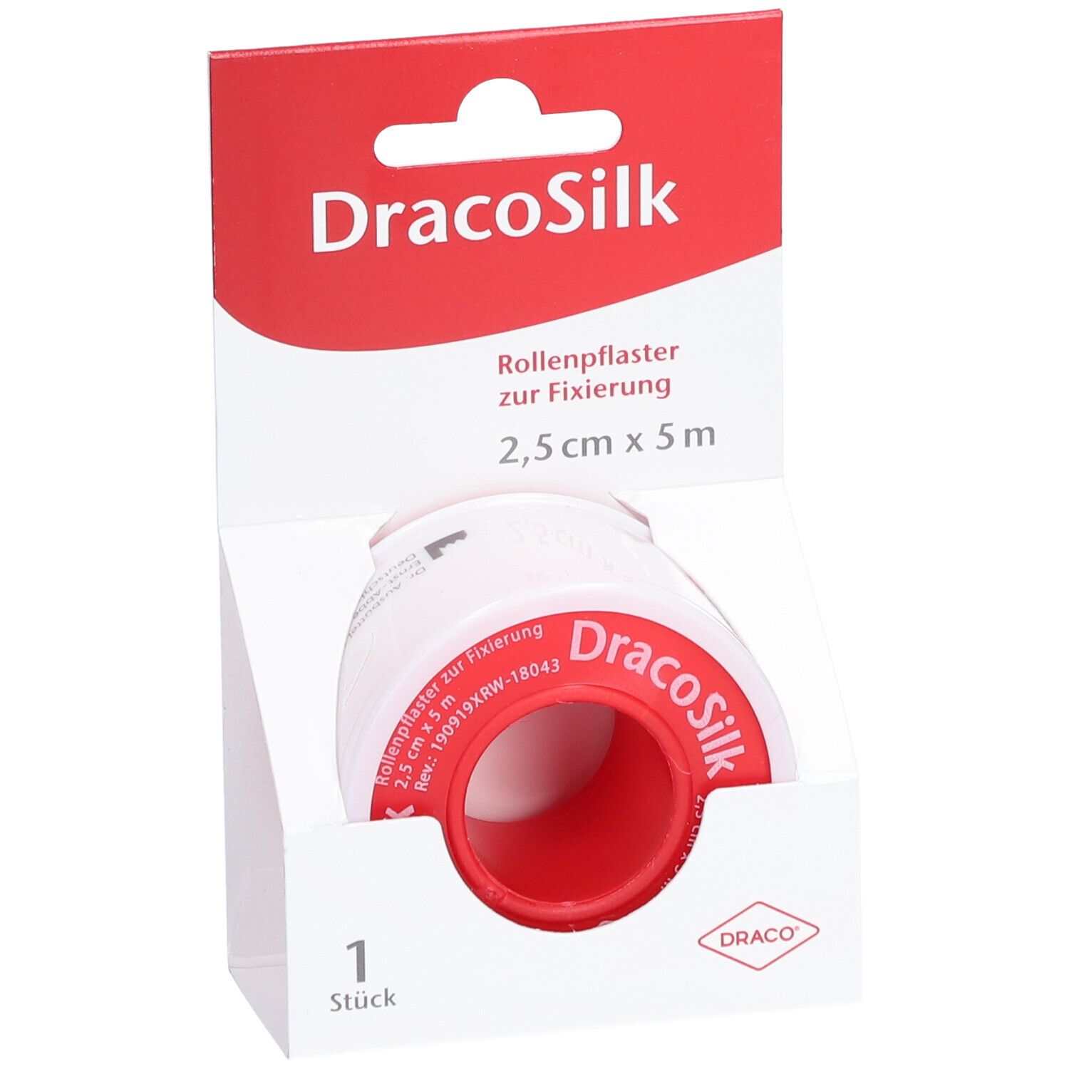 DRACOSILK Rollenpflaster 2,5 cmx5 m