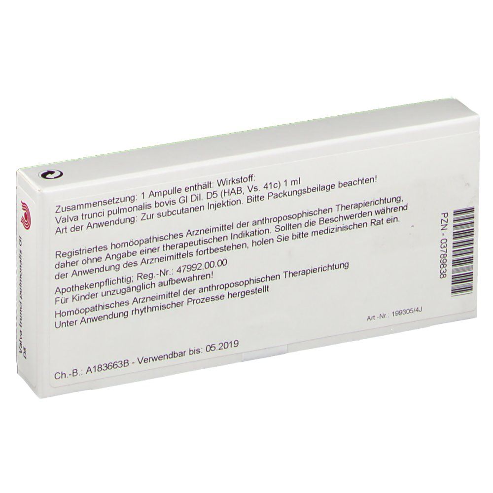 WALA® Valva trunci pulmonalis Gl D 5