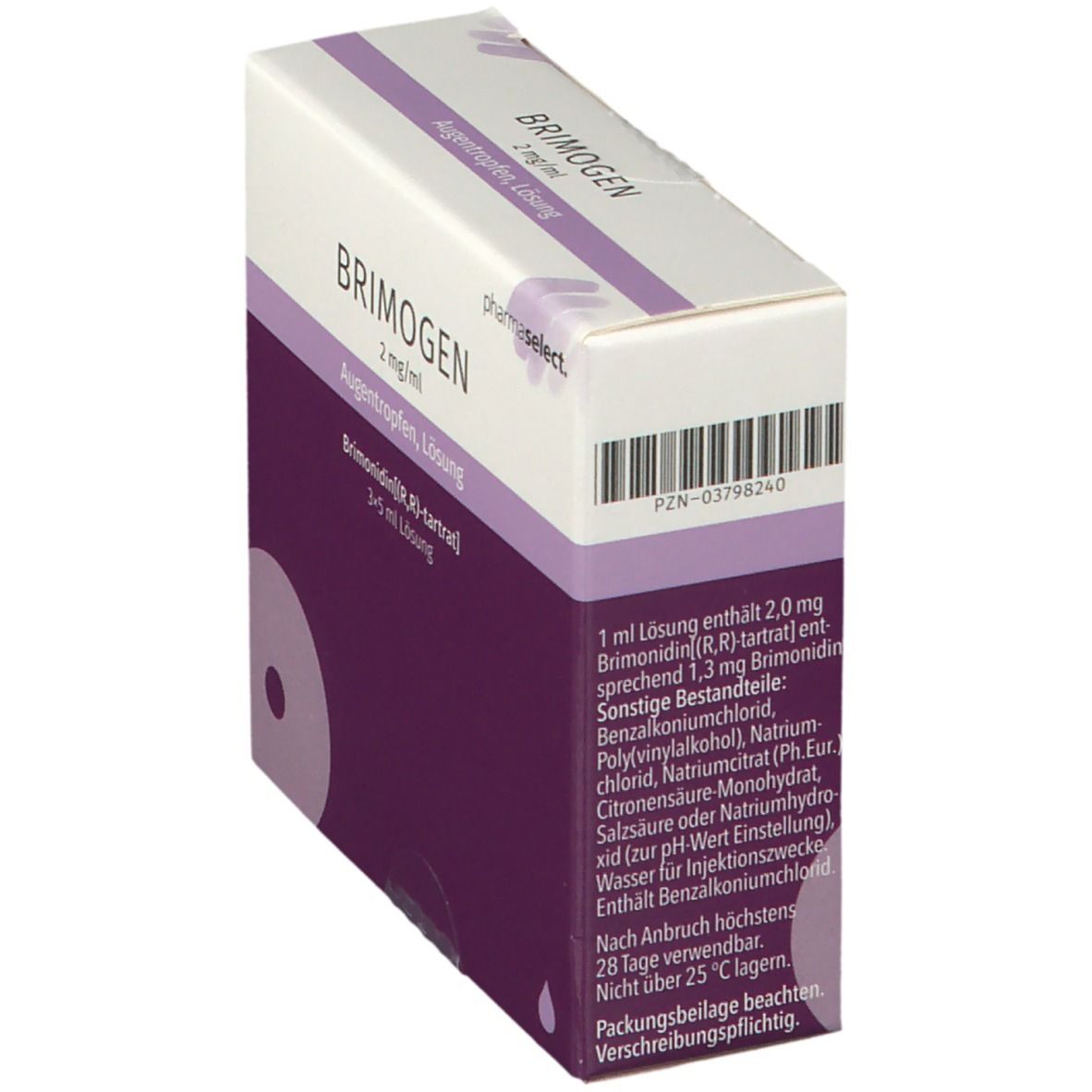 Brimogen 2 mg/ml Augentropfen 3x5 ml