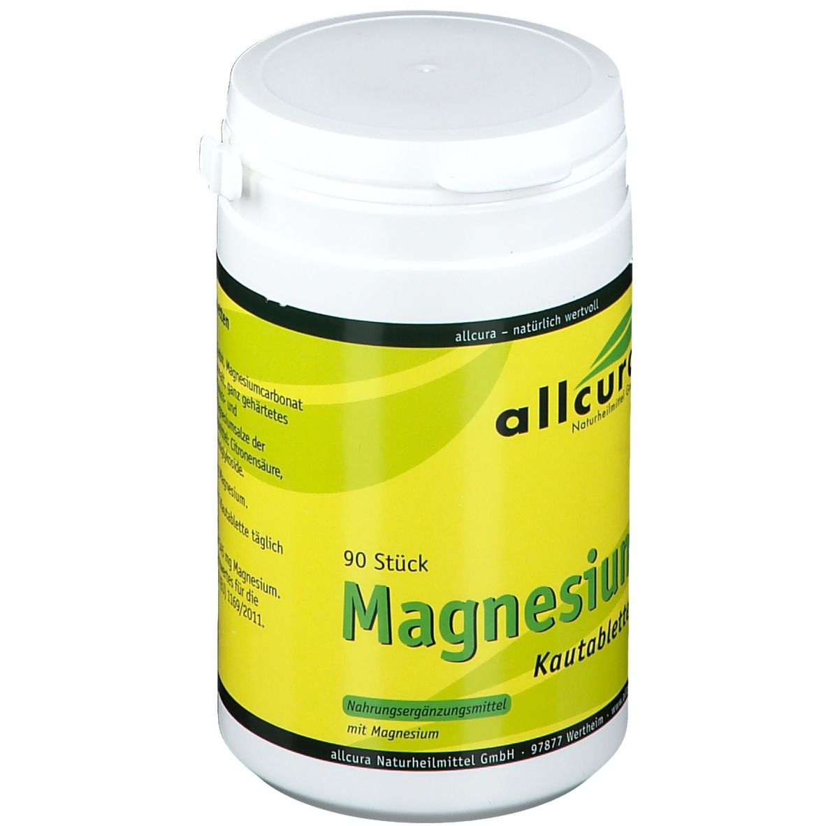 allcura Magnesium Kautabletten 90 St Shop Apotheke