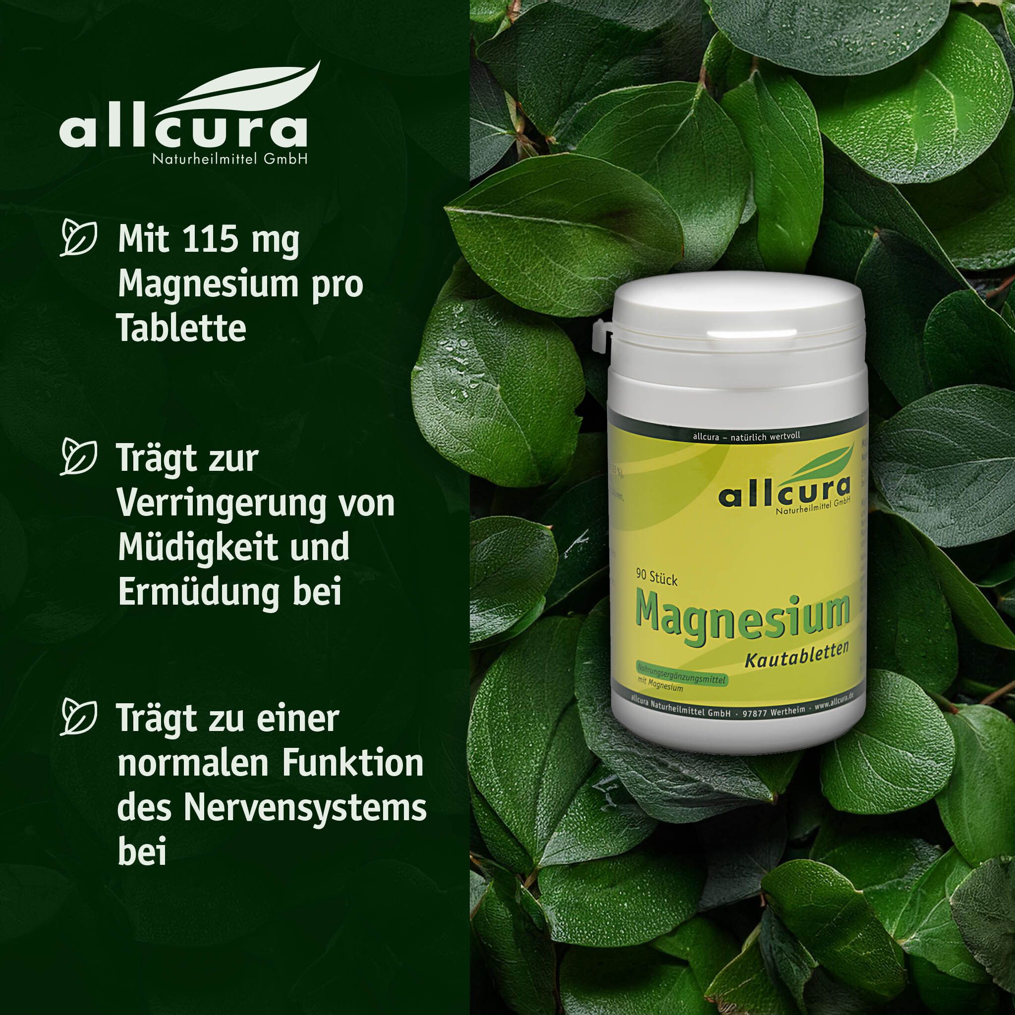 allcura Magnesium Kautabletten