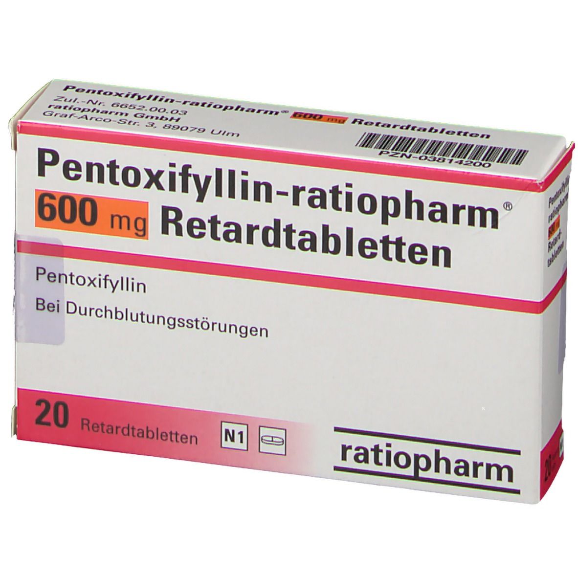 Pentoxifyllin-ratiopharm® 600 mg