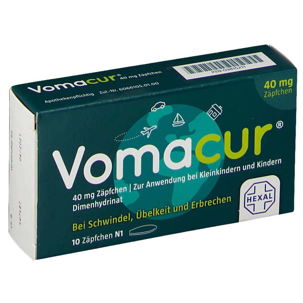 Vomacur® 40 mg Zäpfchen 10 St - shop-apotheke.com