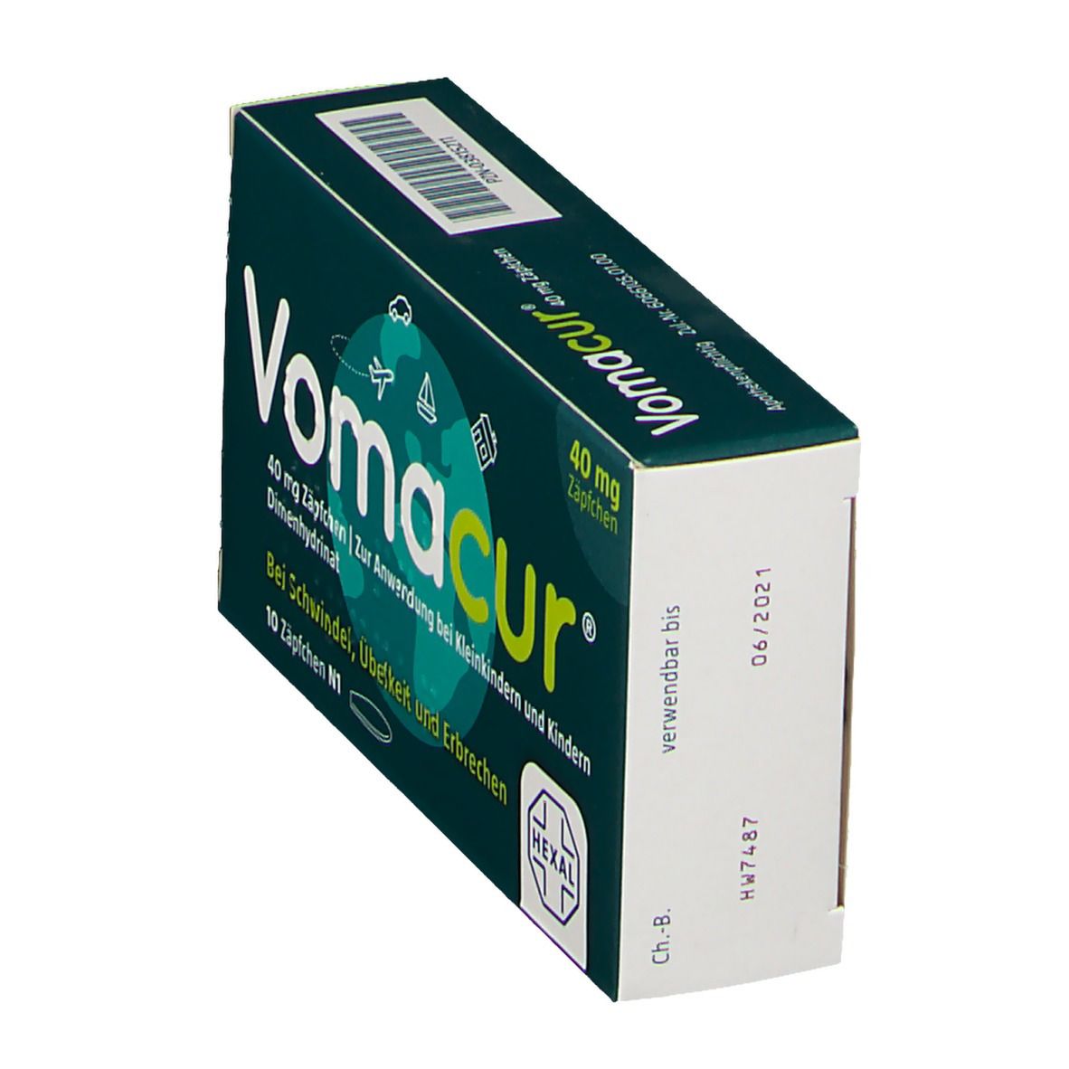 Vomacur® 40 mg Zäpfchen 10 St - shop-apotheke.com