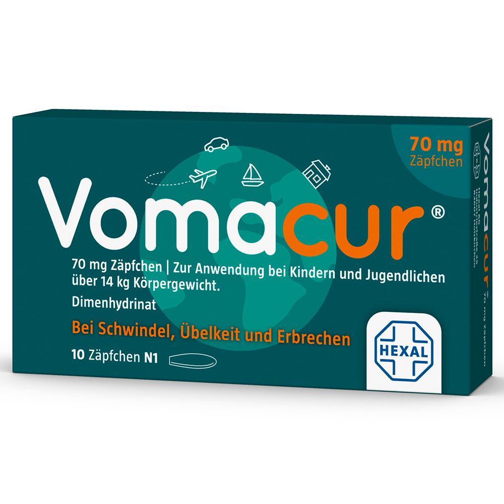 Vomacur® 70 mg Zäpfchen