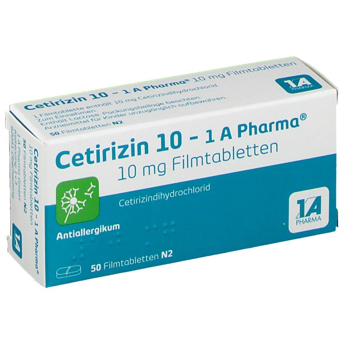 Cetirizin 10 - 1 A Pharma® 50 St - shop-apotheke.com