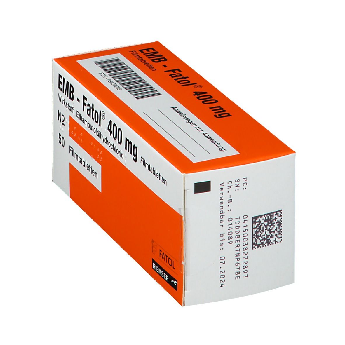 EMB Fatol 400 mg Filmtabletten 50 St