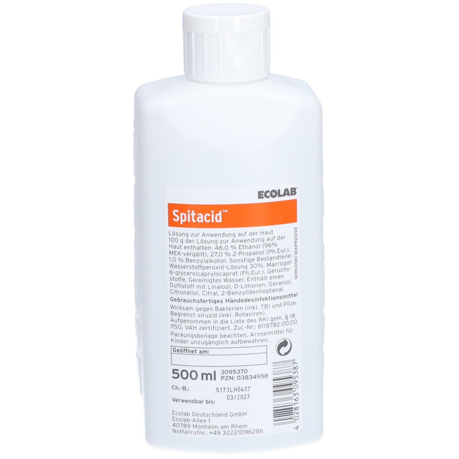 Spitacid Lösung in der Spenderflasche