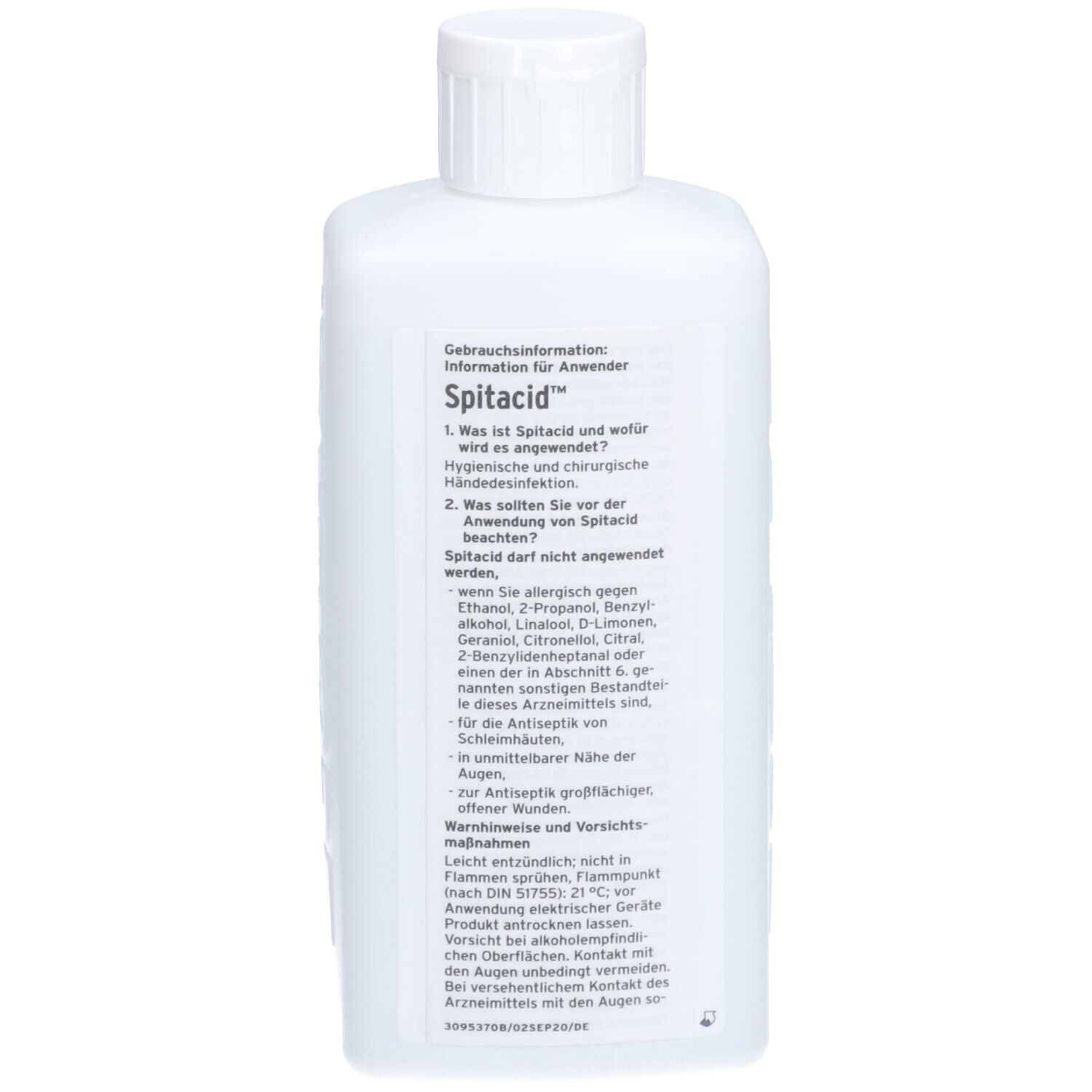 Spitacid Lösung in der Spenderflasche