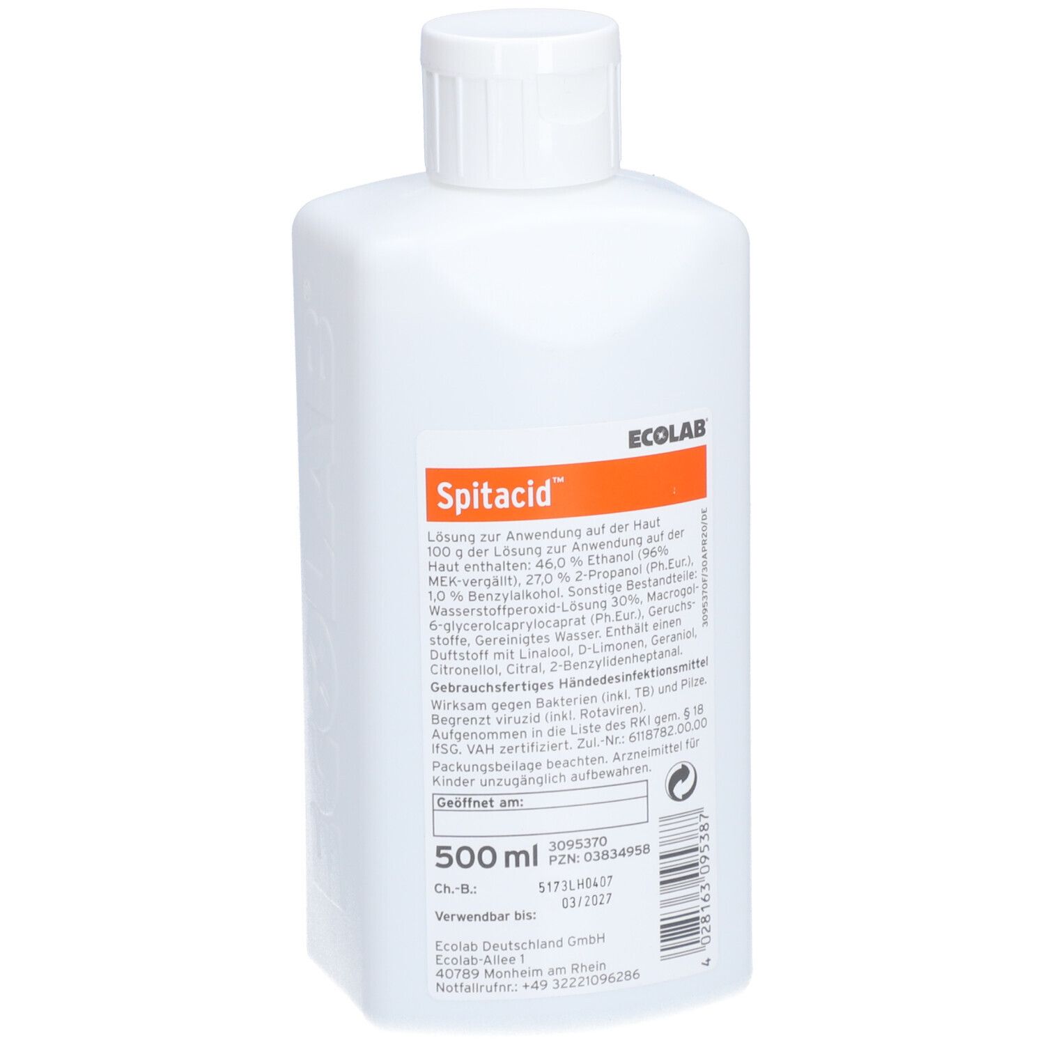 Spitacid Lösung in der Spenderflasche