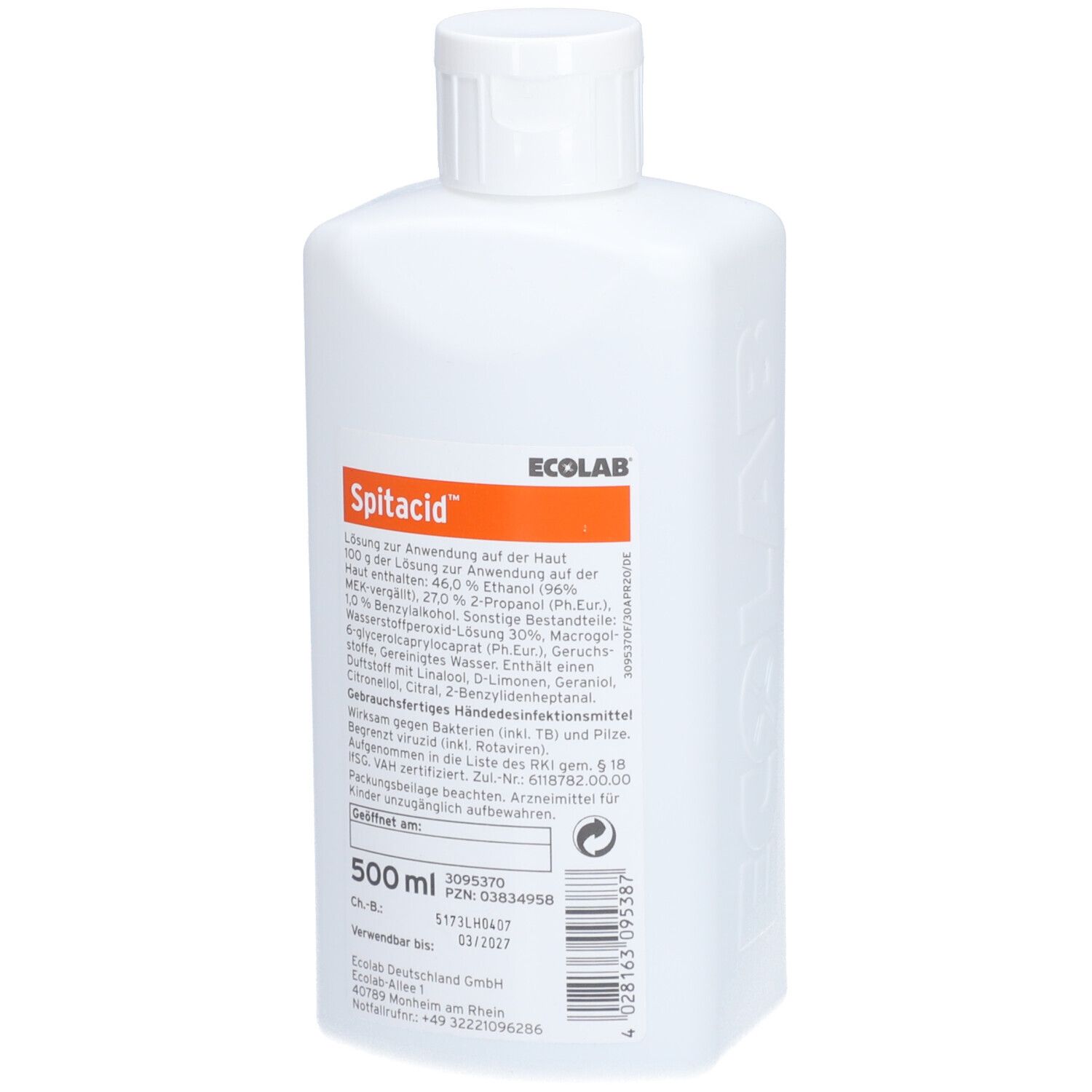 Spitacid Lösung in der Spenderflasche