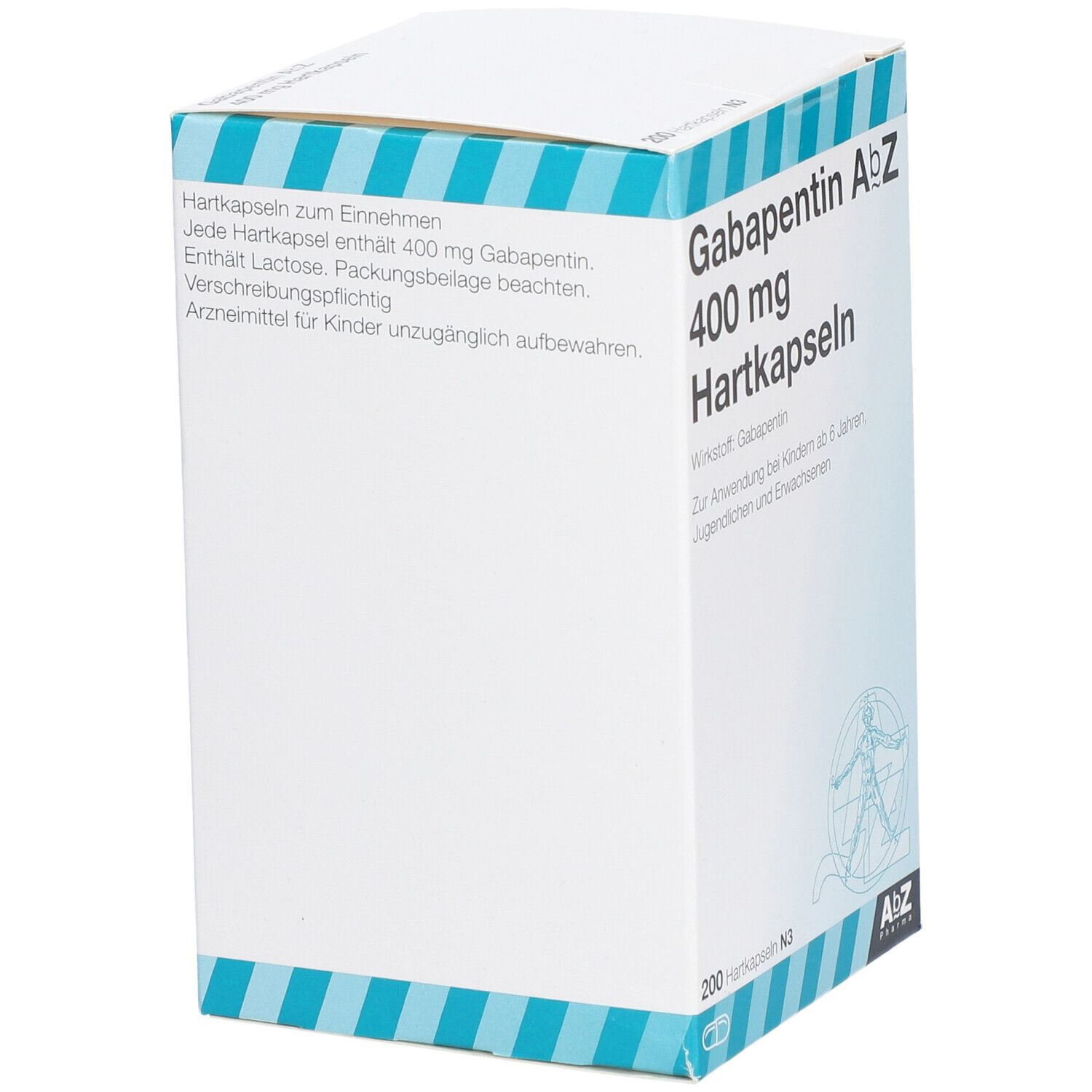 Gabapentin AbZ 400 mg Hartkapseln 200 St