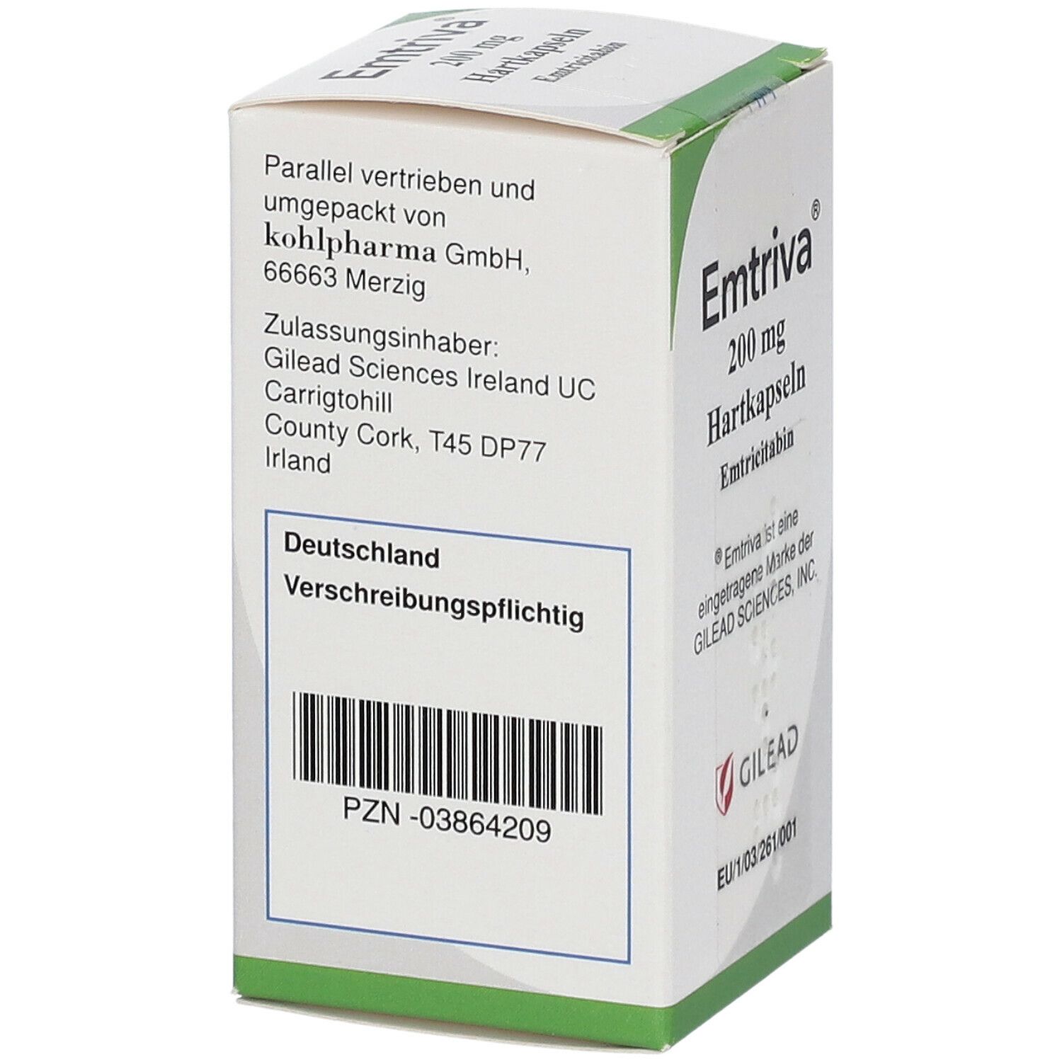 Emtriva 200 mg Hartkapseln 30 St