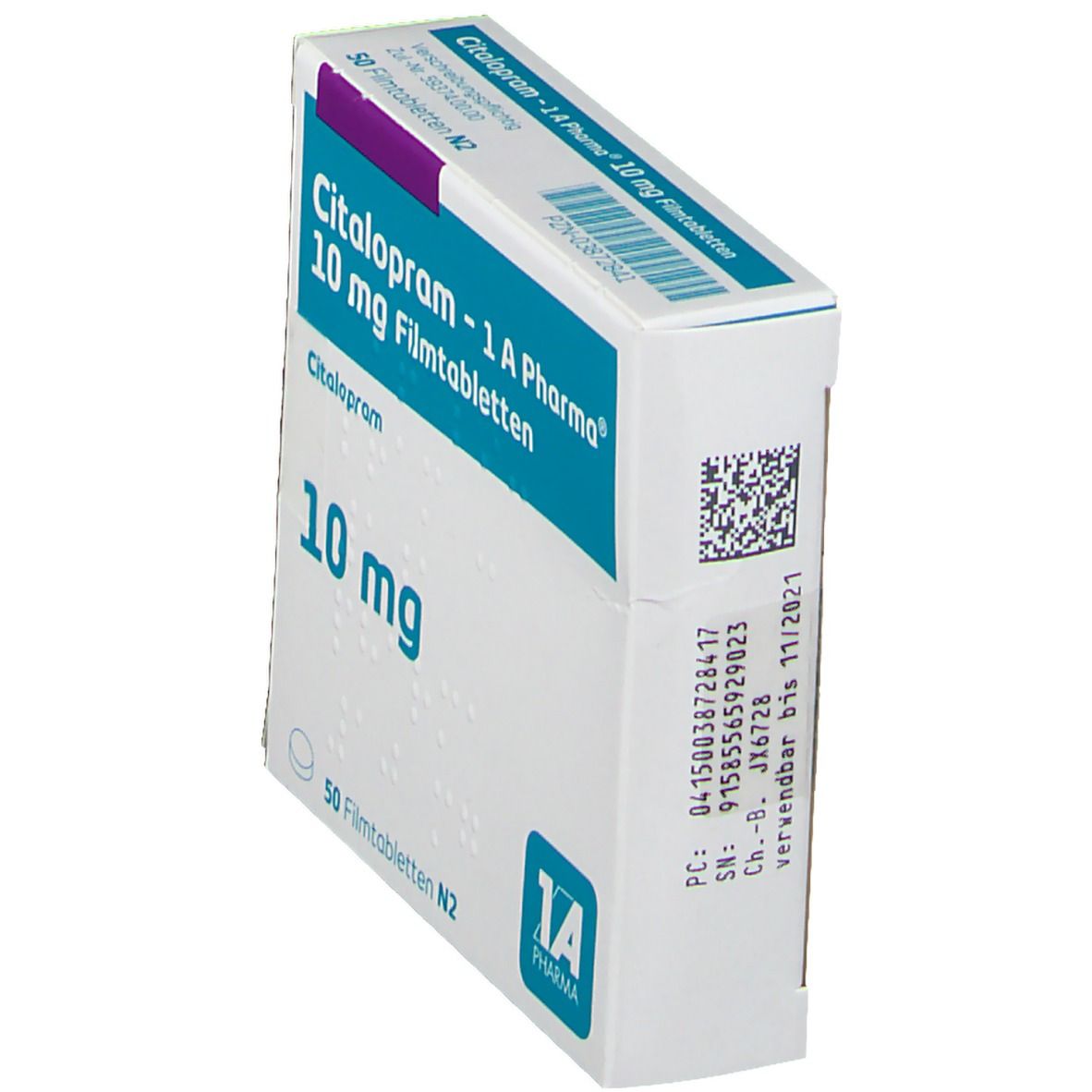 Citalopram-1A Pharma 10 mg Filmtabletten 50 St