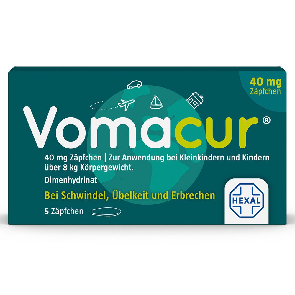 Vomacur® 40 mg Zäpfchen