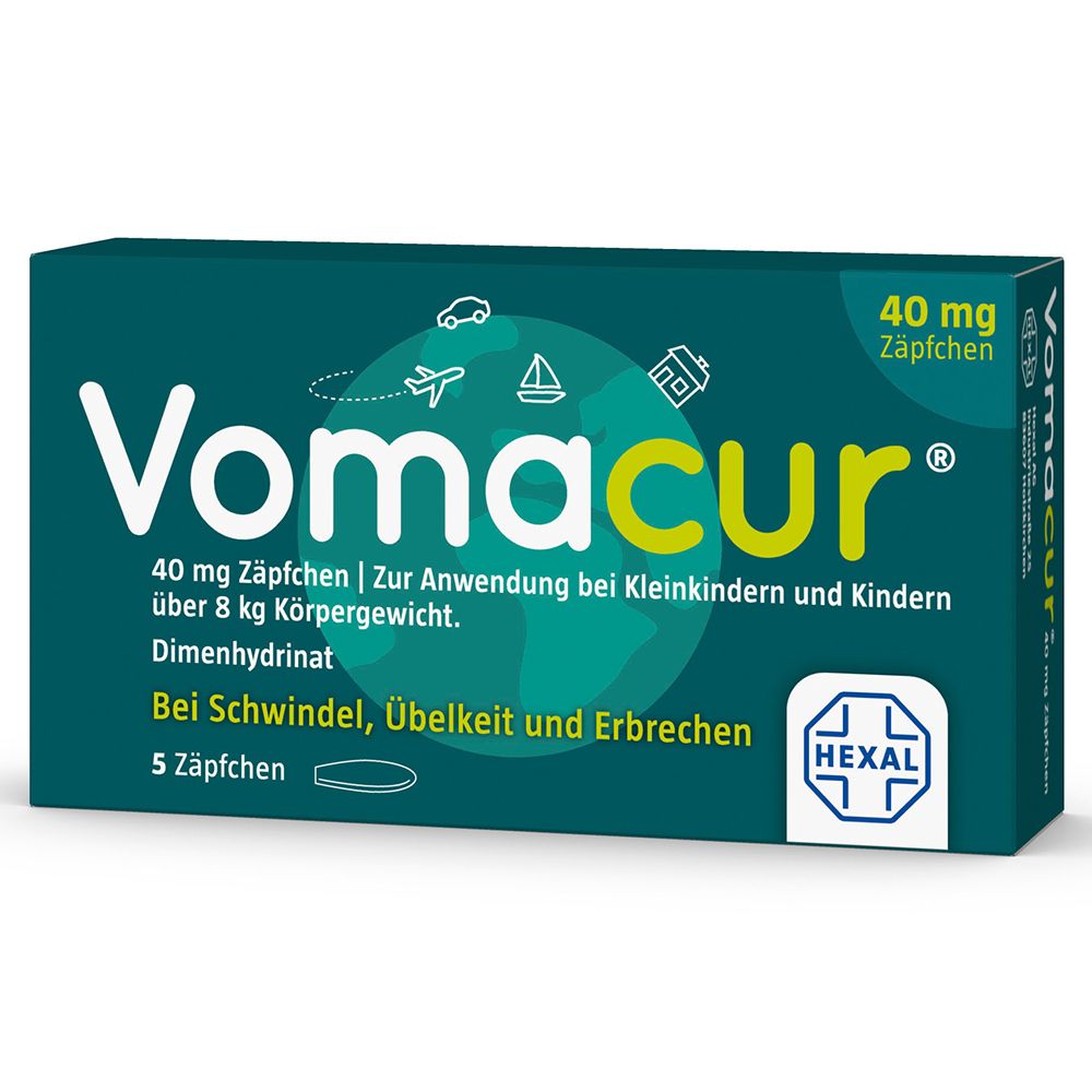 Vomacur® 40 mg Zäpfchen