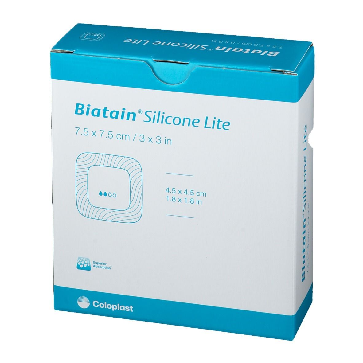 BIATAIN® Silicone Lite Schaumverband 7,5x7,5cm