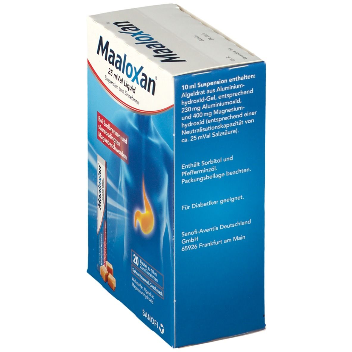 MAALOXAN®  Liquid  bei Sodbrennen mit Magenschmerzen