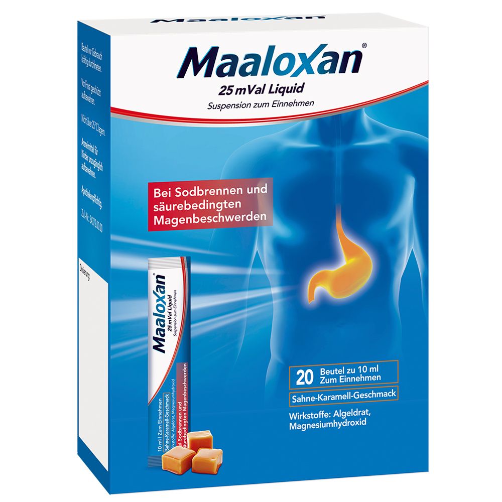 MAALOXAN®  Liquid  bei Sodbrennen mit Magenschmerzen