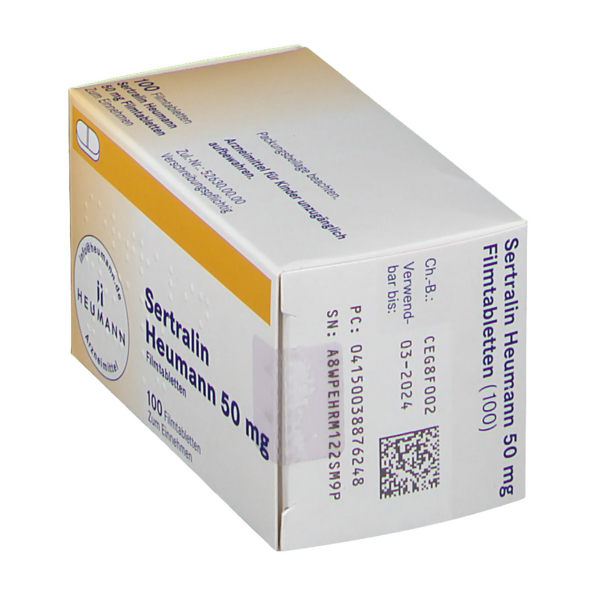 Sertralin Heumann 50 mg Filmtabletten 100 St