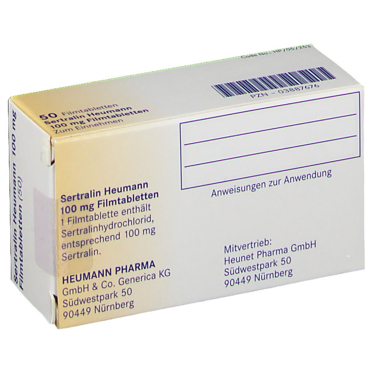Sertralin Heumann 100 mg