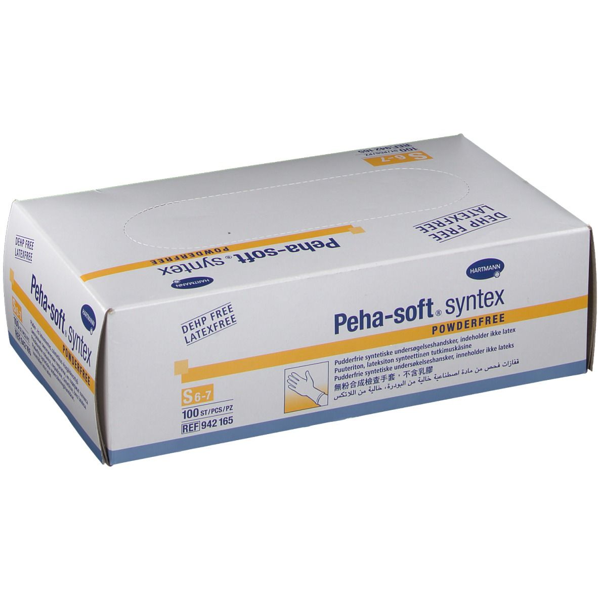 Peha-soft® syntex puderfrei unsteril Untersuchungshandschuhe Gr. S 6 - 7