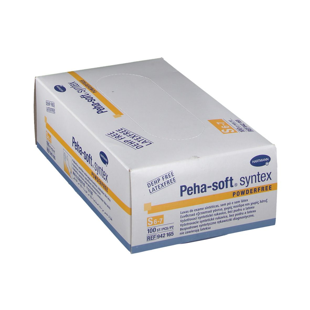 Peha-soft® syntex puderfrei unsteril Untersuchungshandschuhe Gr. S 6 - 7